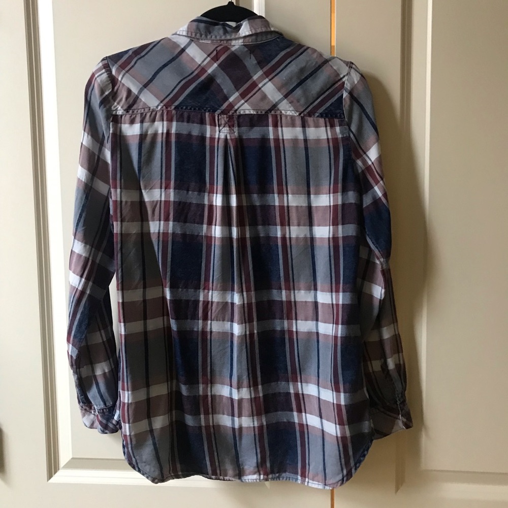 EUC Kut from the Kloth plaid button down shirt - Picture 2 of 7
